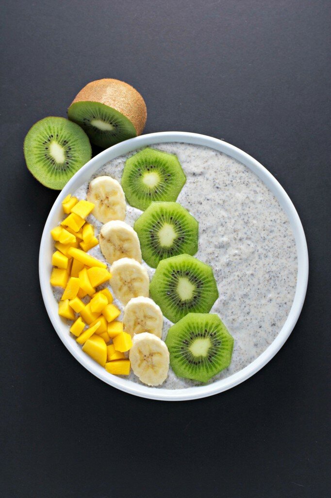 chia seed breakfast bowl vegan gluten free recipe