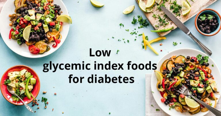 Low glycemic index foods for diabetes